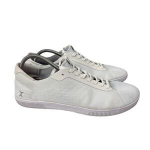 Flux Adapt Trainer Shoes Mens White Knit Sneakers 12.5